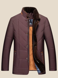 Oscar | Jakke med paneler - Vinrød