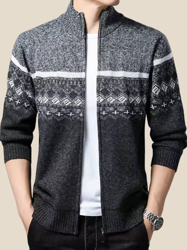 Sune | Strikcardigan med mønster