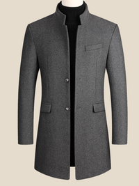 Frederik | Lang frakke - Grå (tyk)
