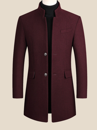 Frederik | Lang frakke - Vinrød (fortykket)