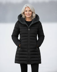 Fleece Lined Puffer Coat - Black (Almost sold out!)