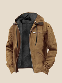 Johan | Foret jakke med hætte - Kamel