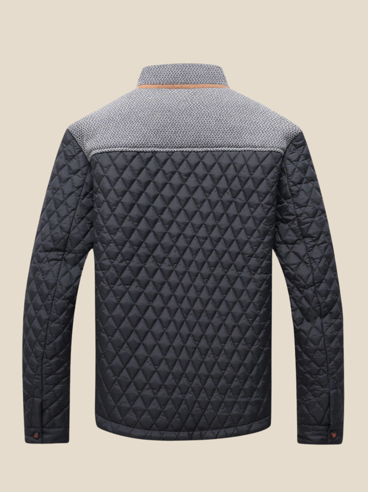 Mads | Vatteret jakke med kontrastskuldre