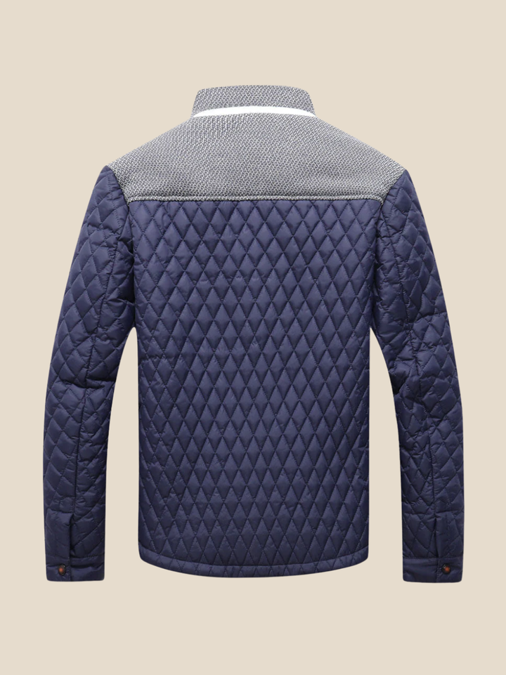 Mads | Vatteret jakke med kontrastskuldre