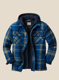 Rasmus | Foret ternet jakke - Blå tern