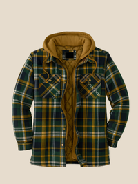 Rasmus | Foret ternet jakke - Grøn tern