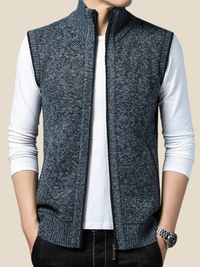 Holger | Strikvest - Blå