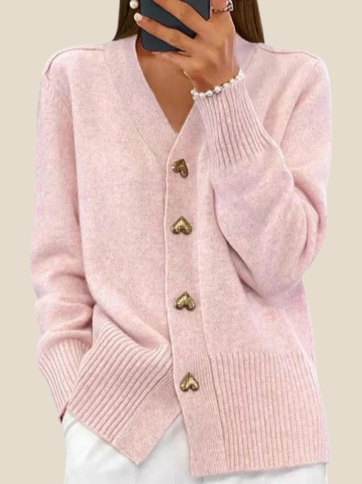 Amaya | Kofta med hjärtknappar