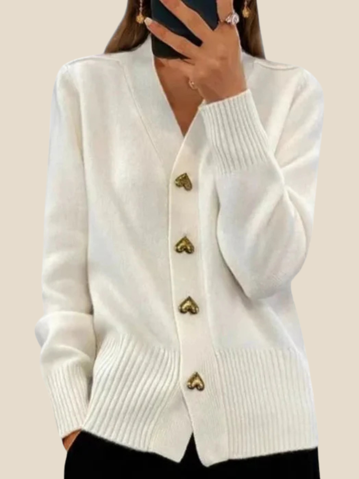 Amaya | Kofta med hjärtknappar