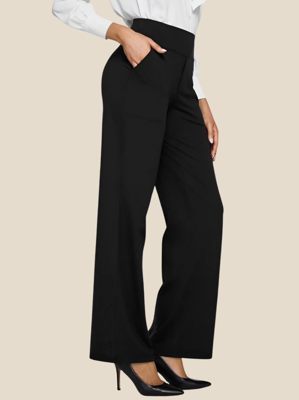 Tyra | Vide bukser med stretch