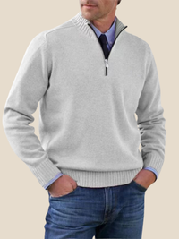 Nikolaj | Zip-hoodie - Lysegrå