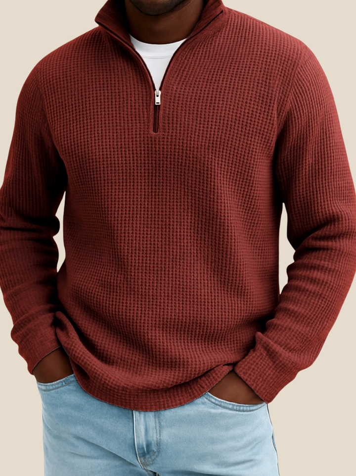 JURGEN™ | LANGÆRMET POLO MED KVART LYNLÅS