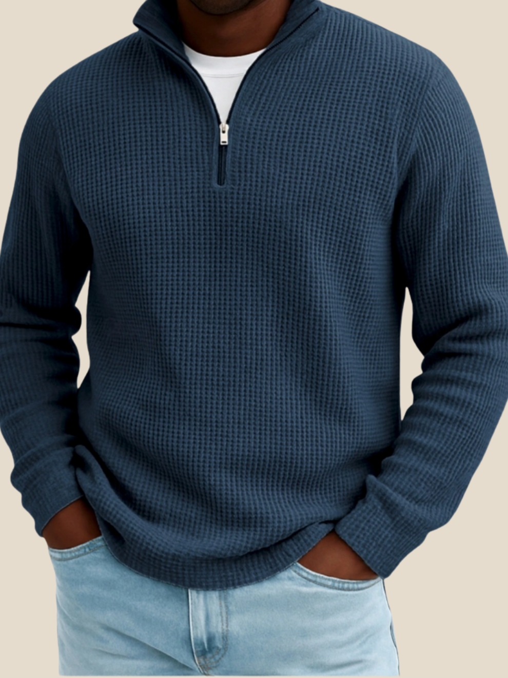 JURGEN™ | LANGÆRMET POLO MED KVART LYNLÅS