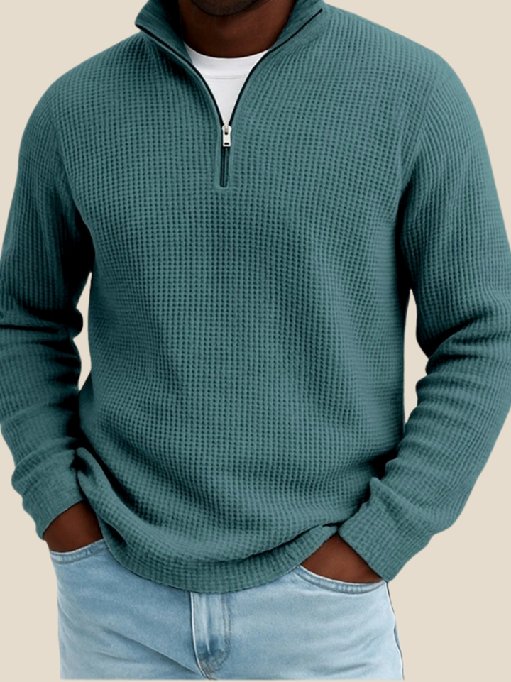 JURGEN™ | LANGÆRMET POLO MED KVART LYNLÅS