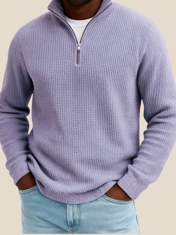 JURGEN™ | LANGÆRMET POLO MED KVART LYNLÅS