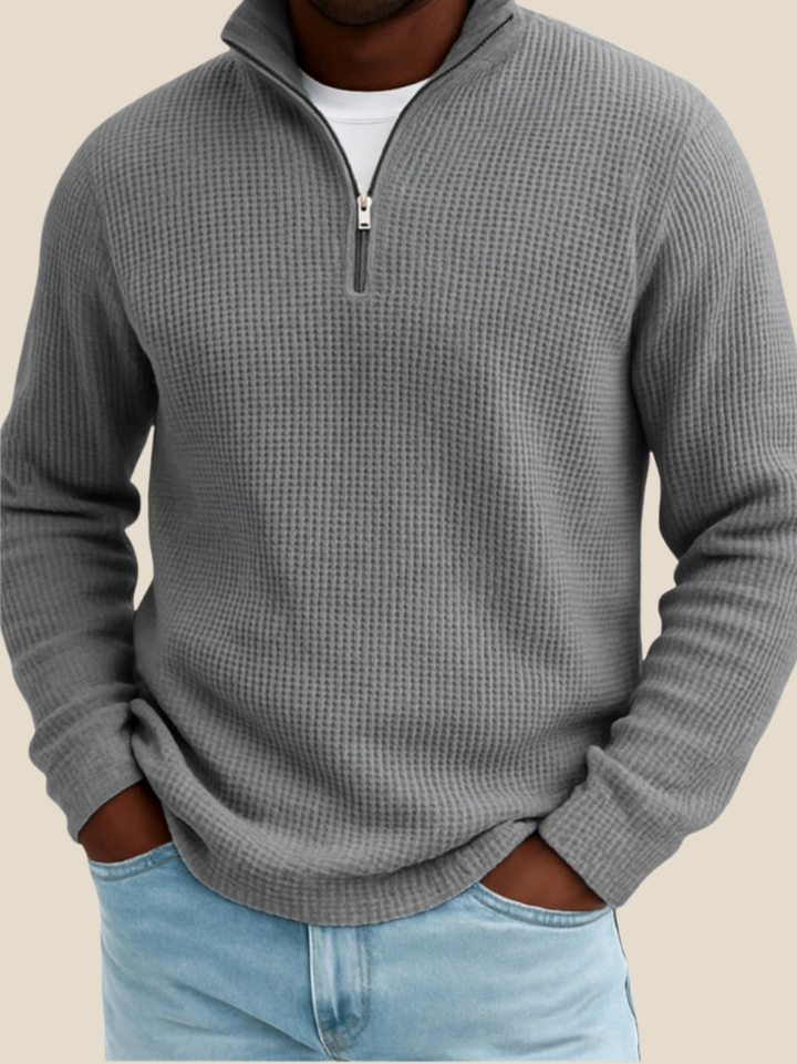 JURGEN™ | LANGÆRMET POLO MED KVART LYNLÅS