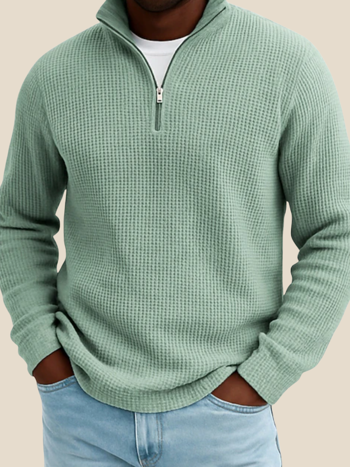 JURGEN™ | LANGÆRMET POLO MED KVART LYNLÅS