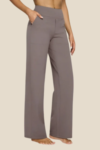 Tyra | Vide bukser med stretch - Taupe