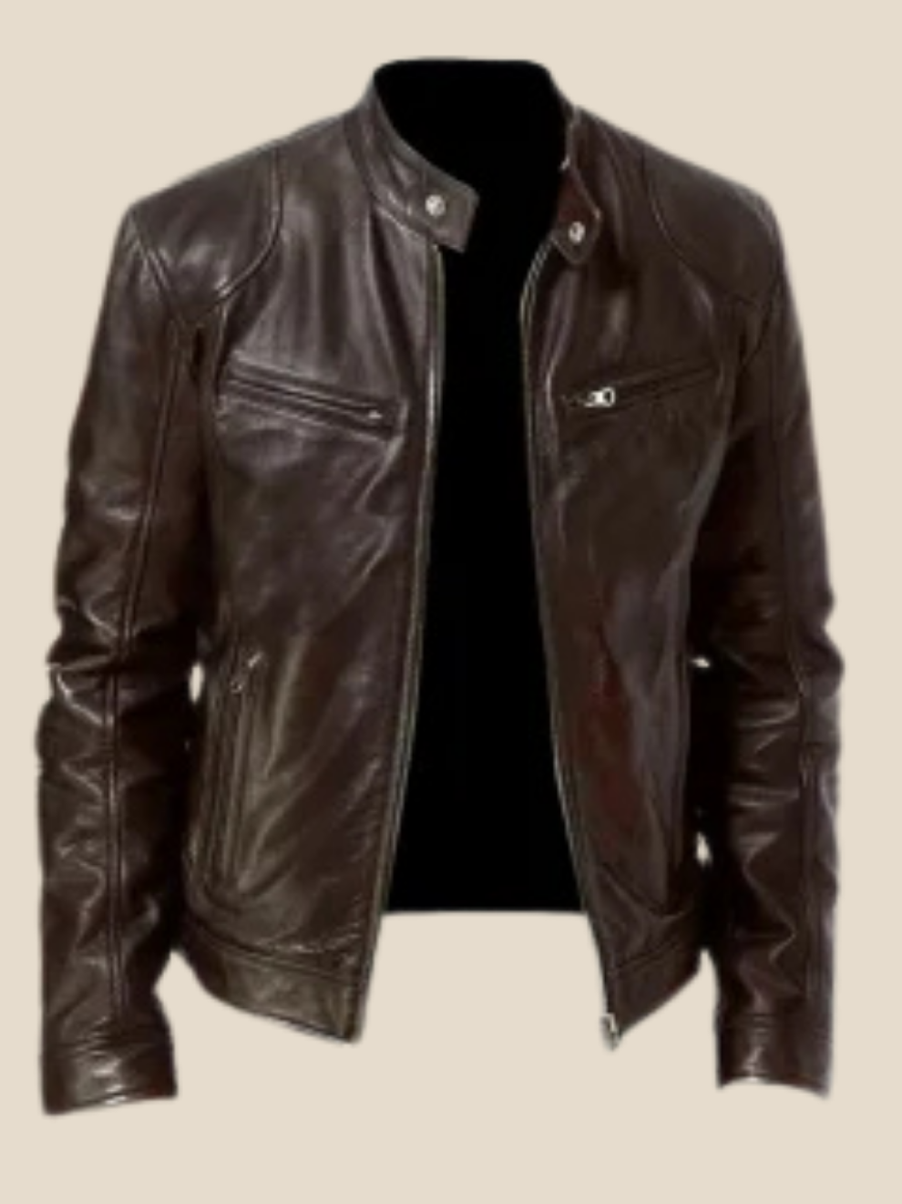 Rasmus | Læder motorjakke