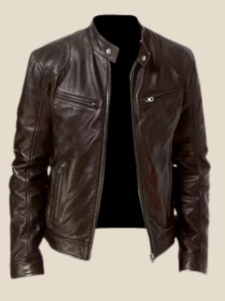 Rasmus | Læder motorjakke