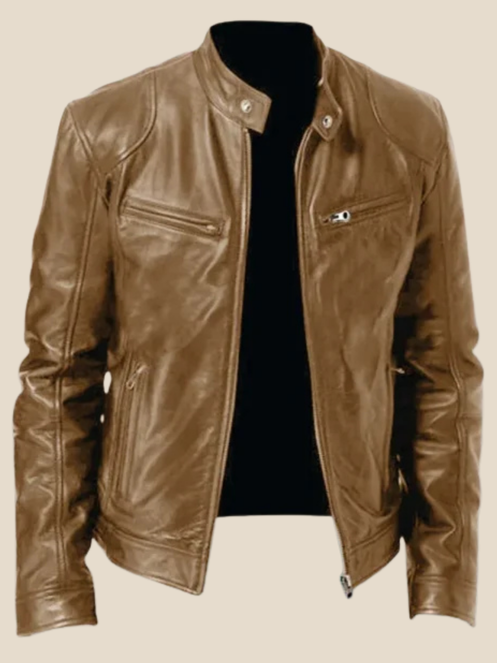 Rasmus | Læder motorjakke