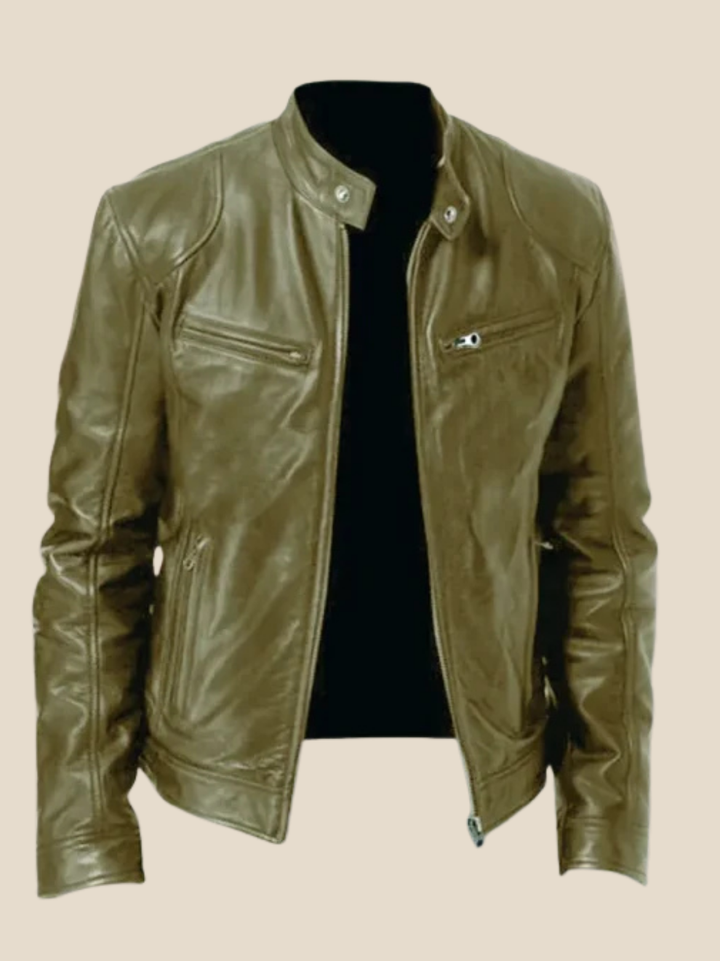 Rasmus | Læder motorjakke