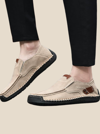 Søren | Lædersko - Abrikos