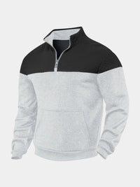 Martin | Houston Tofarvet Bomuldstrøje - Lysegrå