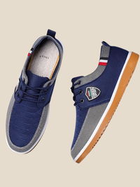 Søren | Casual sko - Blå/Grå