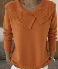 Valenne™ | Ribbed Knit Sweater - Orange