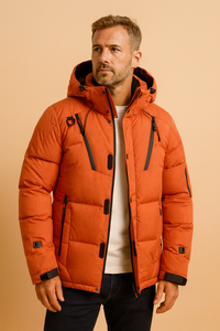 Arktis Pro™ Solid Herre-Vinterparka - Orange