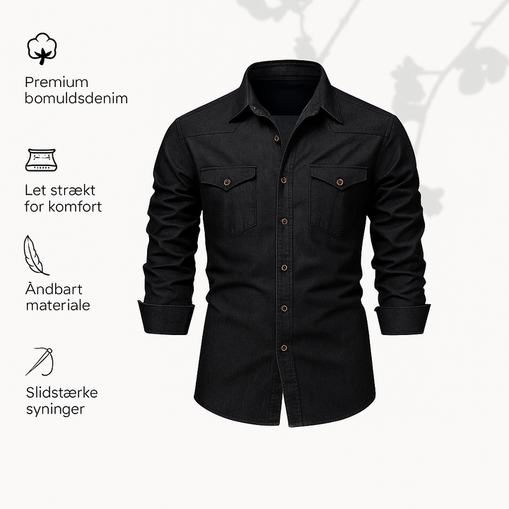 Silas | Denimskjorte i bomuld