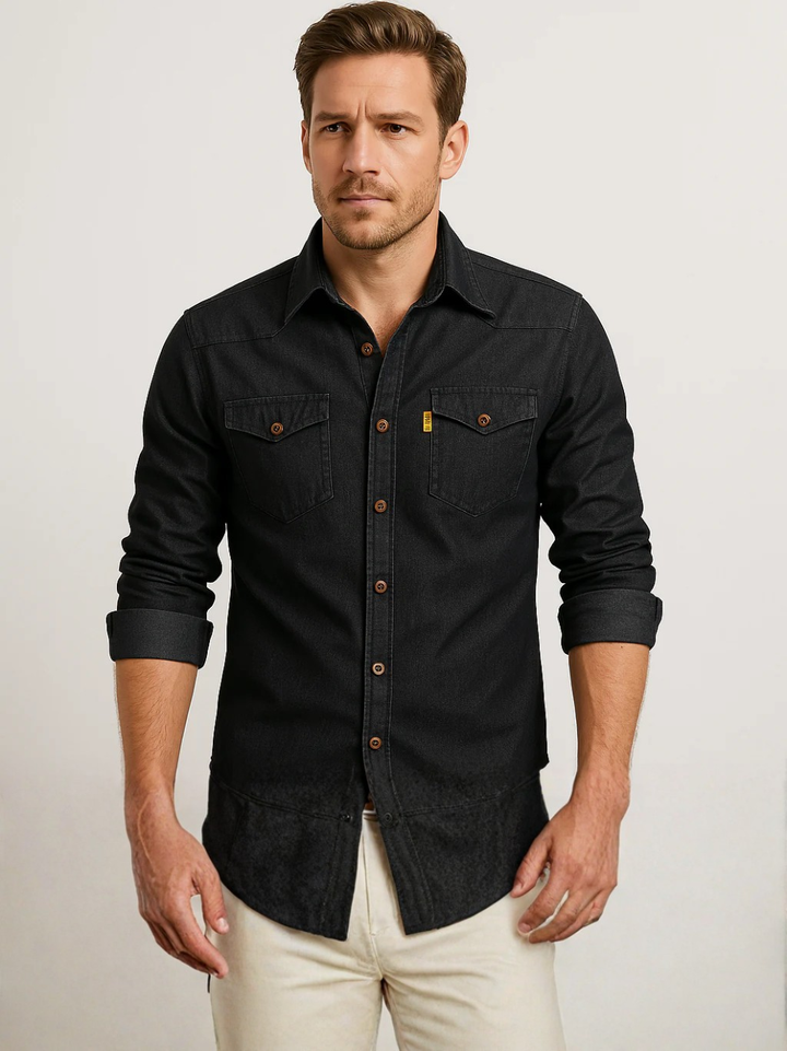 Silas | Denimskjorte i bomuld